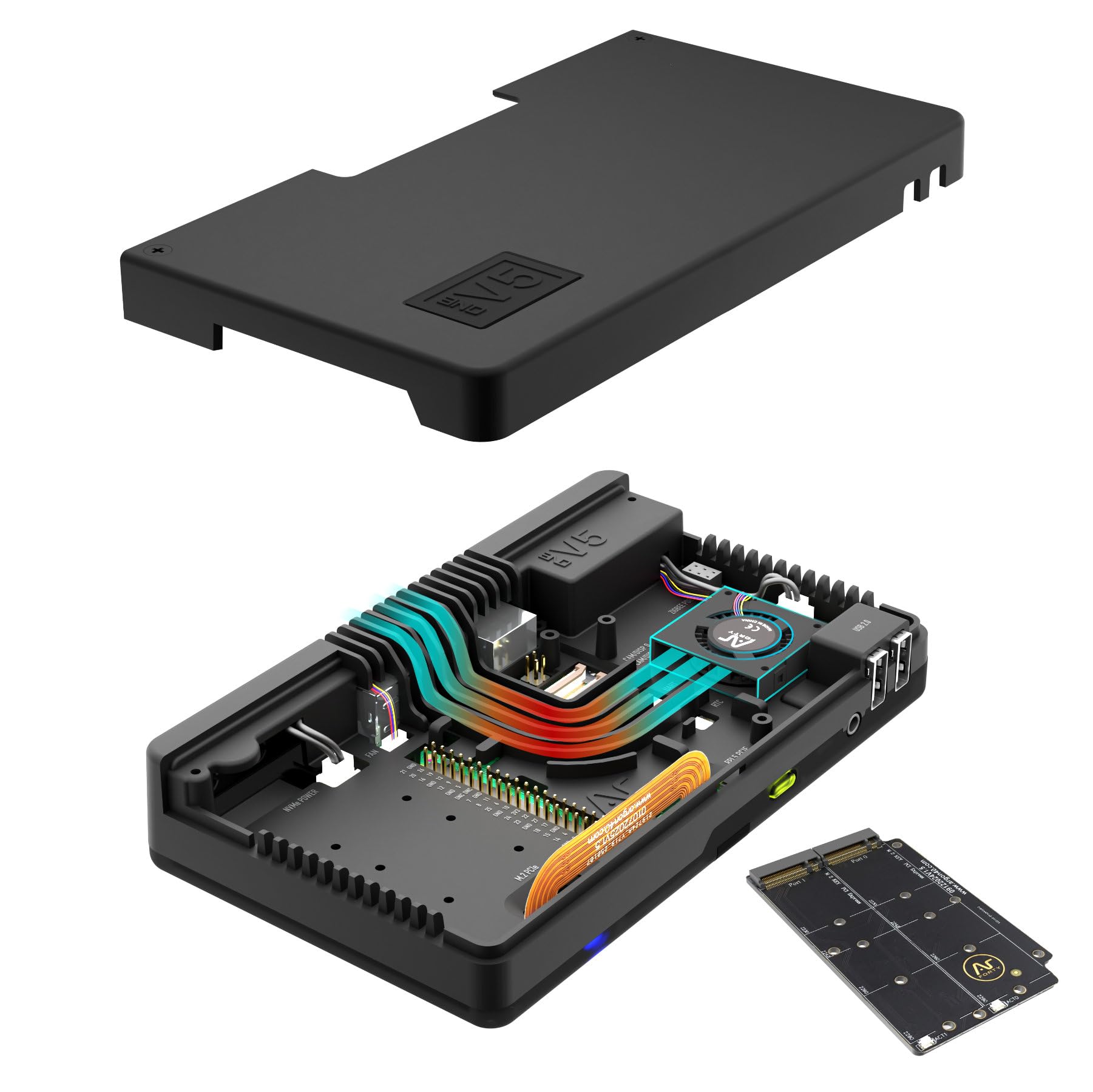 Amazon.com: Argon ONE V5 M.2 NVME PCIE Case for Raspberry Pi 5 (M